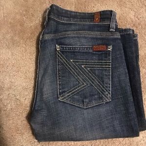 Zigzag pocket Bootcut 7 for all mankind jeans